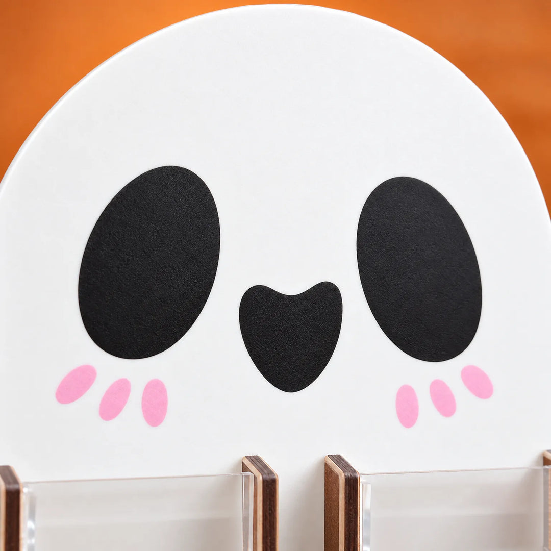 Seasonal wooden candy holder and treat display rack for Halloween parties