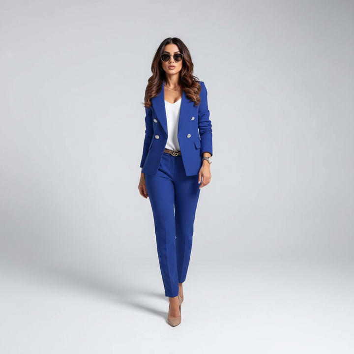 Tailored pants pocket detail on the professional business attire trousers