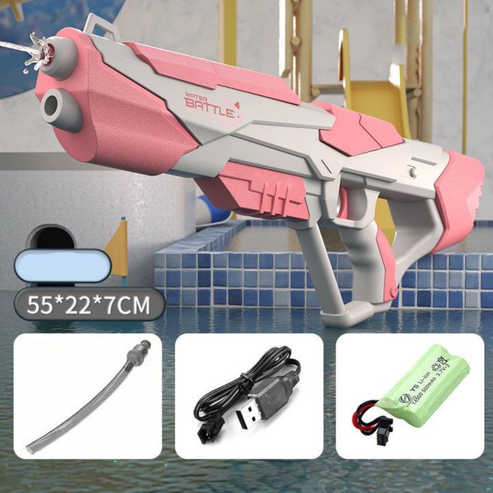 Rechargeable electric water gun toy for beach and pool games