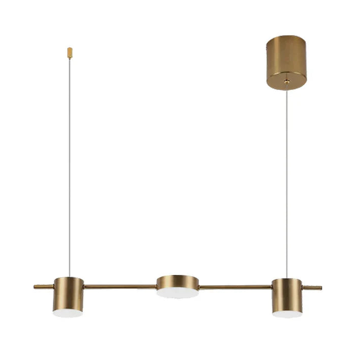 Side profile of the modern hanging lamp showing its sleek cylindrical shape