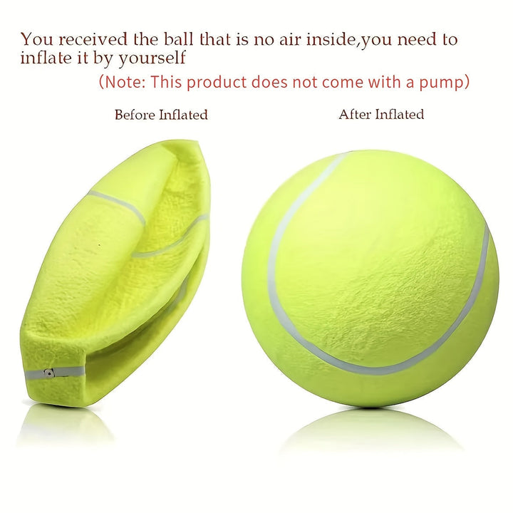 Giant dog tennis ball for active play and pet exercise supplies