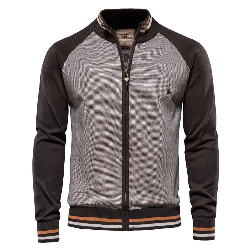 Torrance | Men’s Zip-Up Stand-Collar Cardigan