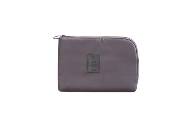 Unisex waterproof cable bag for travel accessories and electronics storage