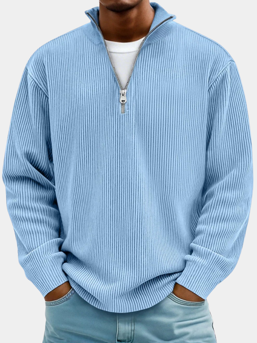 Reeve | Men’s Half-Zip Oversized Knit Sweatshirt