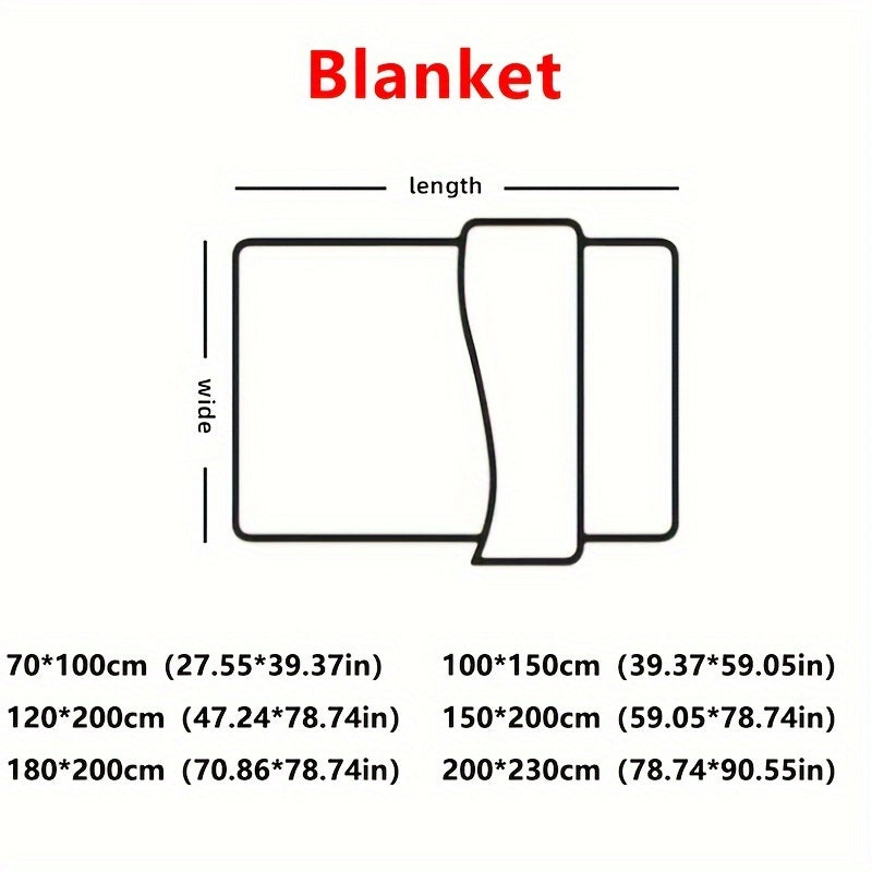 All-season luxury flannel blanket in soft fleece, ideal cozy throw for bedroom decor