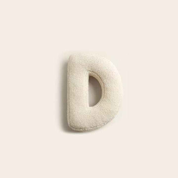 Personalized letter cushion accent pillow for home decor