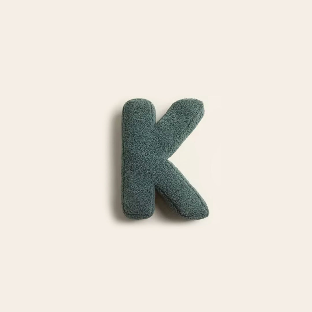 Custom letter pillow accent cushion for living space