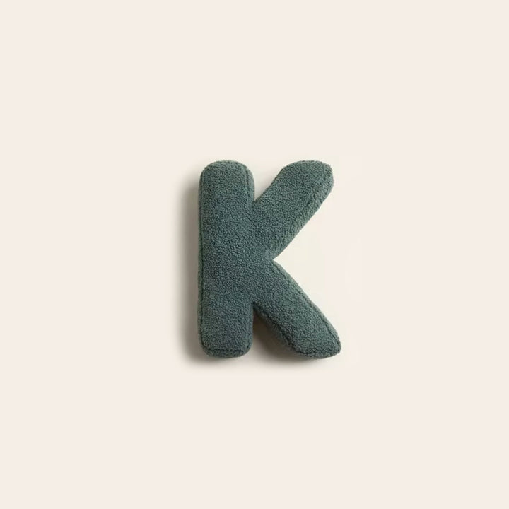 Custom letter pillow accent cushion for living space