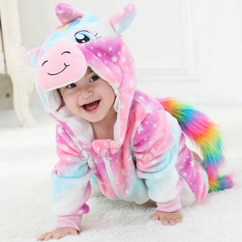 Infant jumpsuit hood interior lining and soft stitching details