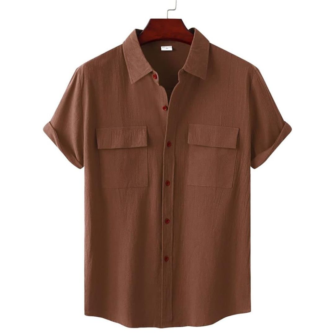 Casual top for women styled with short sleeves and a relaxed fit for warm weather.