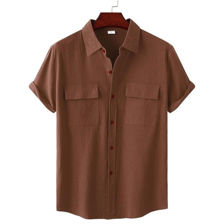 Casual top for women styled with short sleeves and a relaxed fit for warm weather.