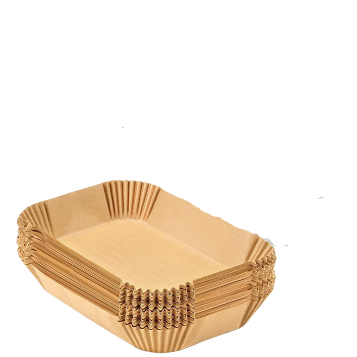 Rectangular baking paper insert for kitchen use