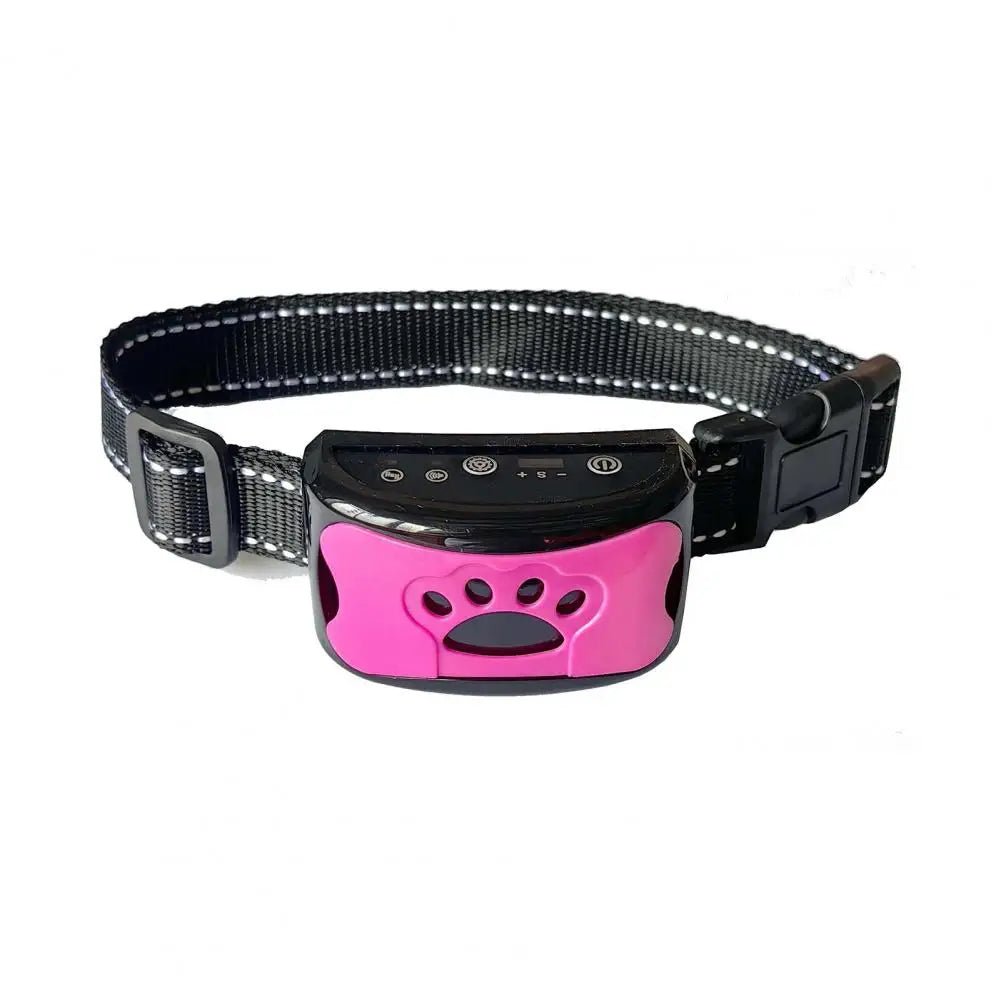 Adjustable pet collar for dog training with safe vibration settings