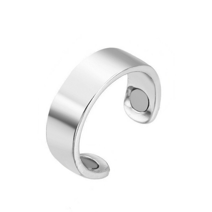 Silver finish anti-snoring ring product shot