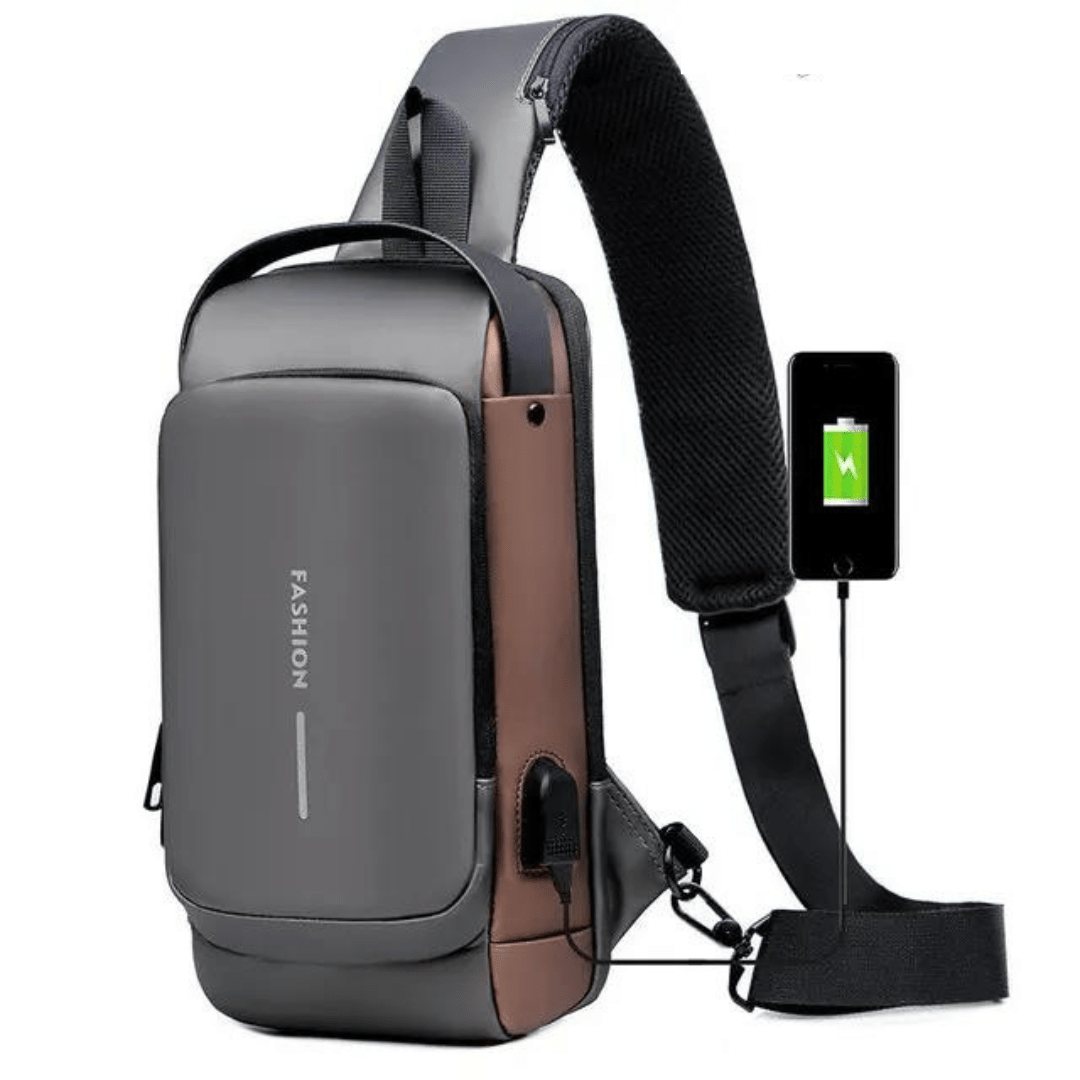 Interior compartments and organization pockets of anti-theft travel accessory