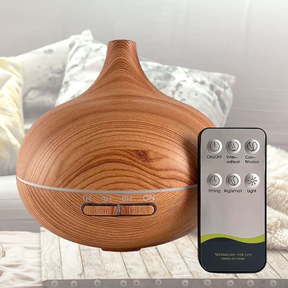 Remote control for ultrasonic aroma diffuser and essential oil humidifier