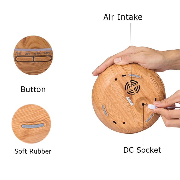 Compact 300ml wellness diffuser for home decor and aromatherapy