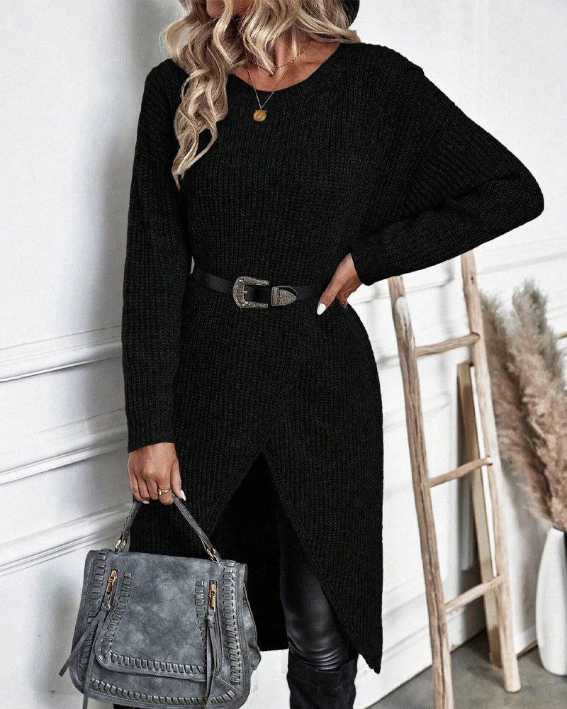 Tavira | Women’s Asymmetrical Long Sleeve Tunic Sweater