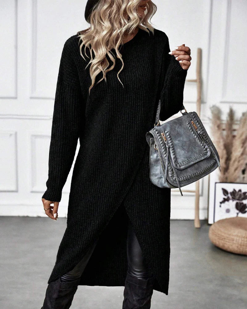 Tavira | Women’s Asymmetrical Long Sleeve Tunic Sweater