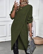 Tavira | Women’s Asymmetrical Long Sleeve Tunic Sweater