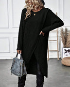 Tavira | Women’s Asymmetrical Long Sleeve Tunic Sweater