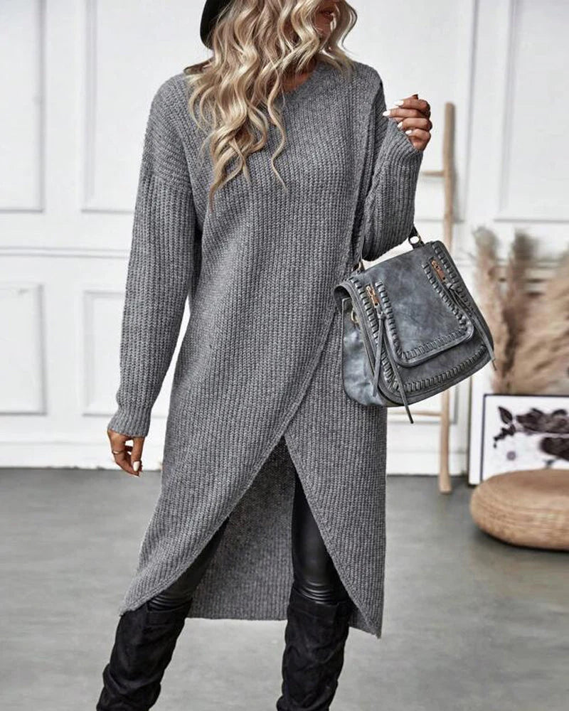 Tavira | Women’s Asymmetrical Long Sleeve Tunic Sweater