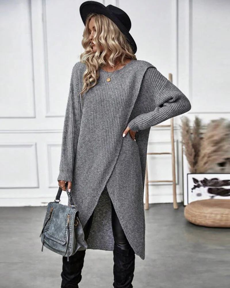 Tavira | Women’s Asymmetrical Long Sleeve Tunic Sweater