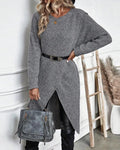 Tavira | Women’s Asymmetrical Long Sleeve Tunic Sweater