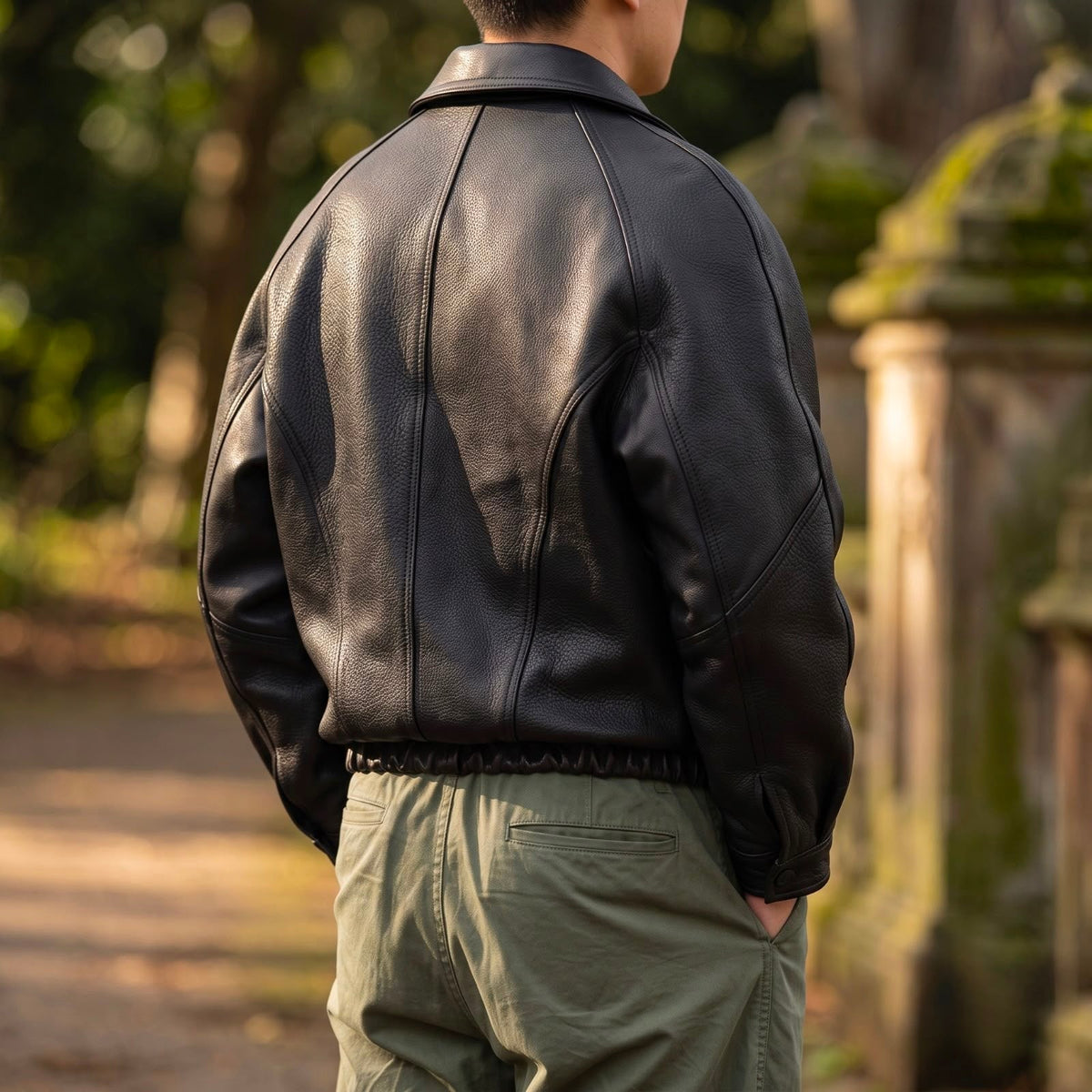 Hayes | Men’s Leather Zip Jacket