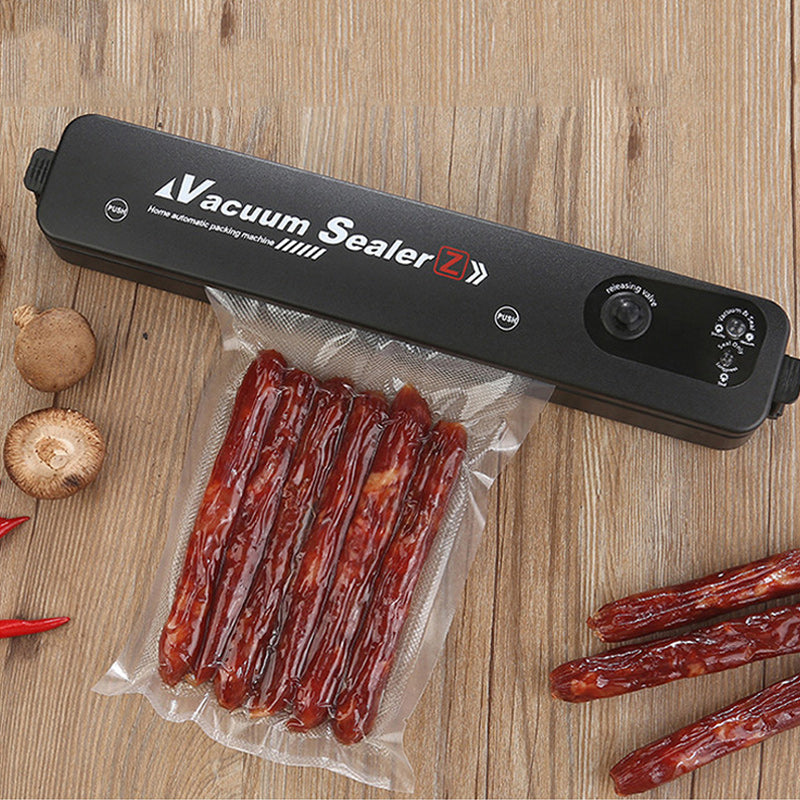 Eco friendly food preservation system with vacuum sealing rolls