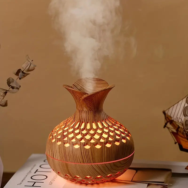 Compact USB aroma diffuser and humidifier for home fragrance