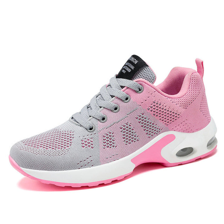 Close-up of comfortable everyday footwear showing flexible rubber outsole and slip-on design.