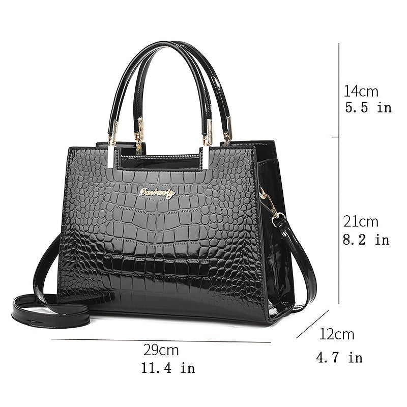 Luxury women's handbag featuring a detachable strap for versatility