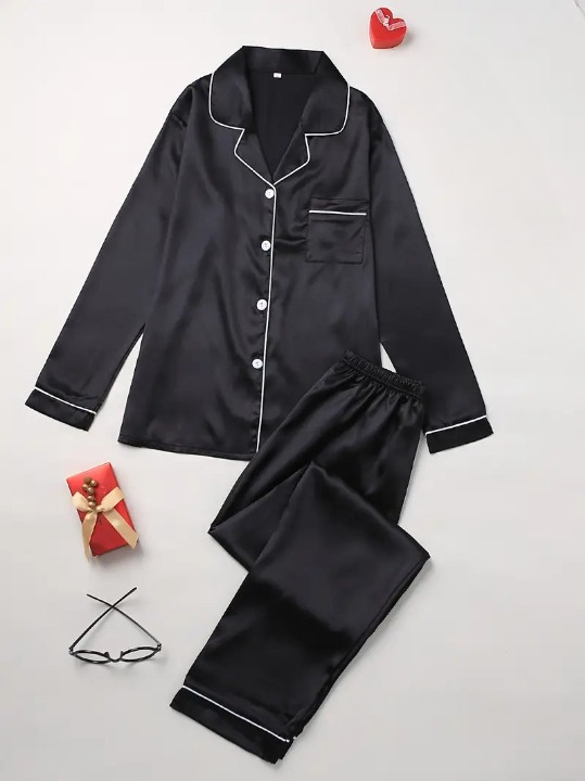 Comfortable women's pajamas set bottoms with elastic waistband