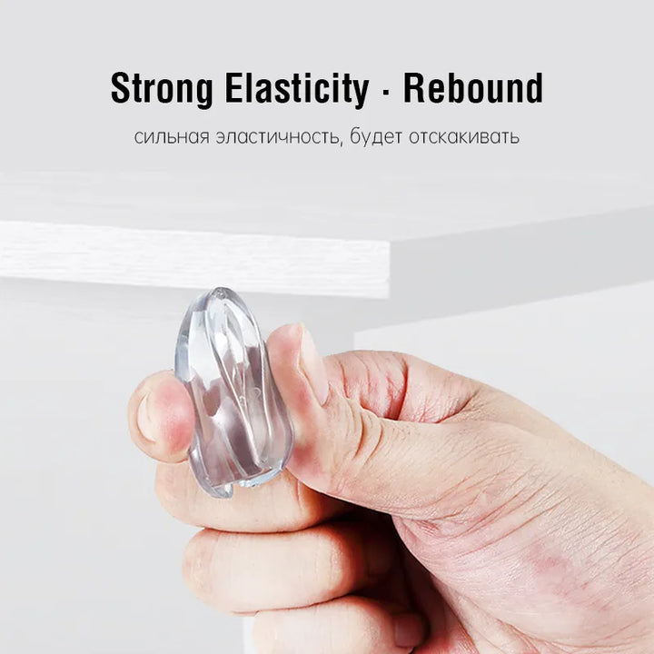 Demonstration of the soft and elastic flexibility of the silicone corner guard