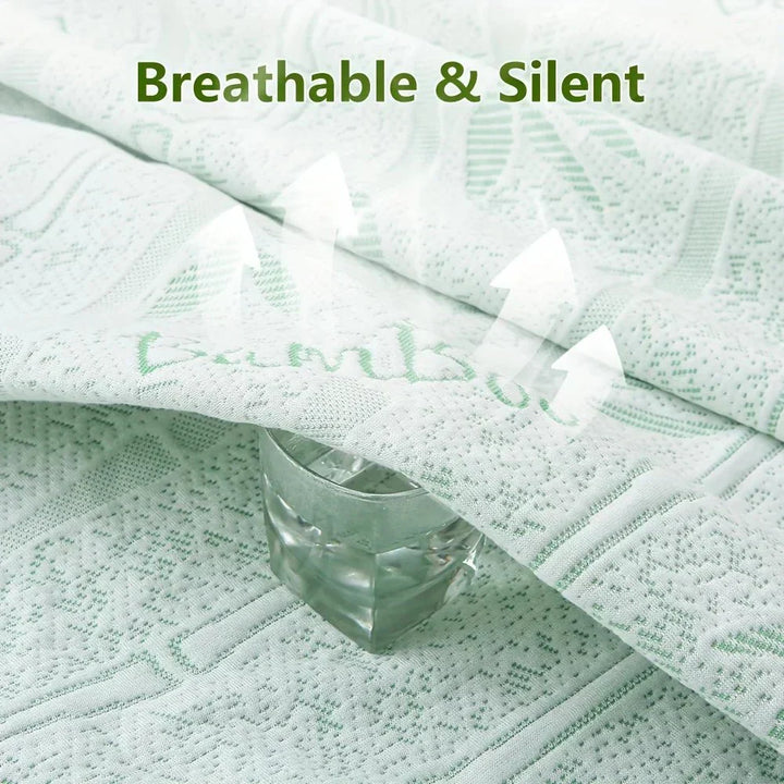 Modern bedroom decor featuring a stylish gray breathable mattress sheet