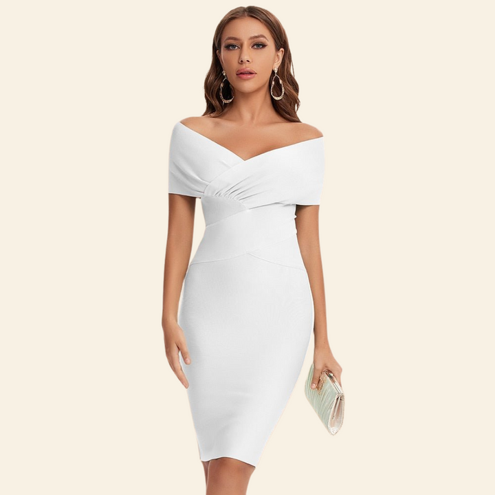 Formal bandage dress for women fitted silhouette