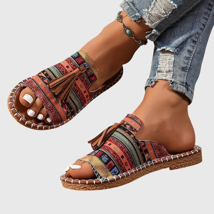 Orthopedic sandals styled with casual summer wear for women
