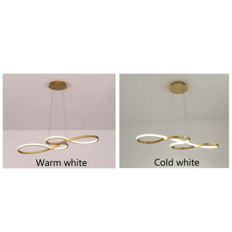Sleek metallic finish on the modern architectural pendant lamp