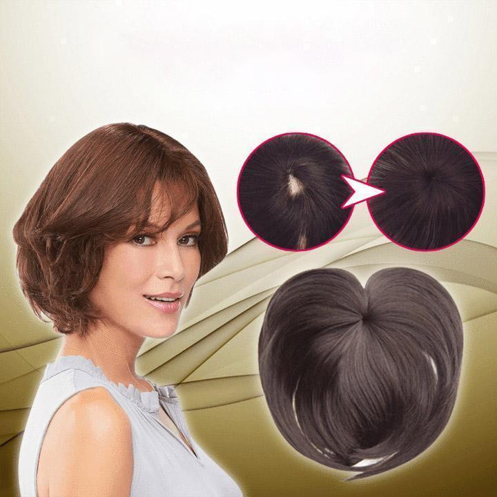 Women's quick clip-in hair extensions for short hair in natural shade