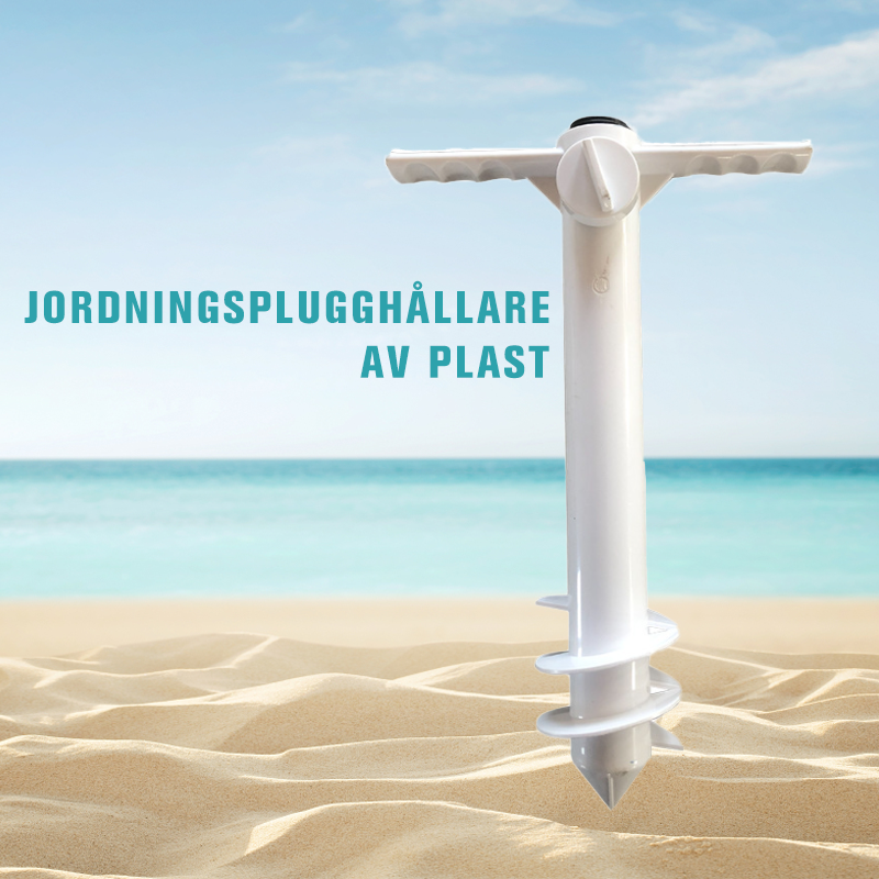 Heavy-duty sand anchor screw for beach umbrella wind resistance