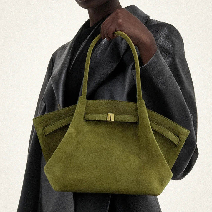 Large capacity women's bag displayed with comfortable adjustable straps