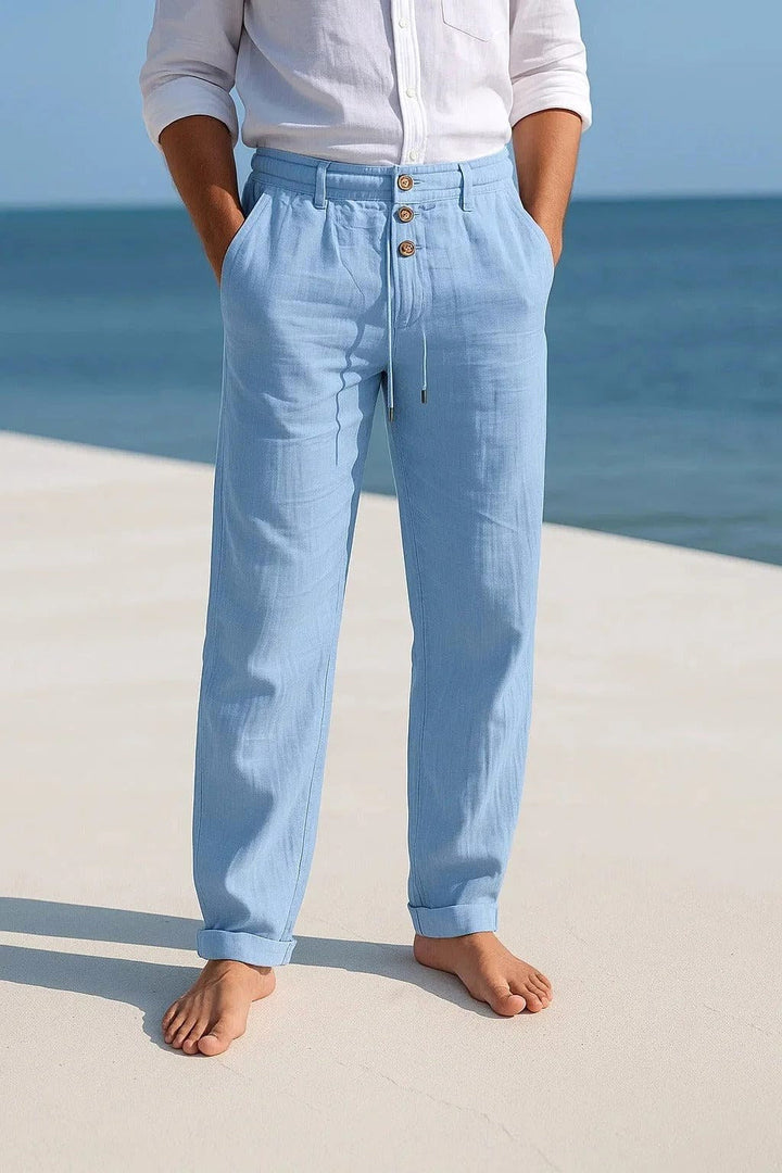 Stylish mens summer pants with a comfortable relaxed fit design