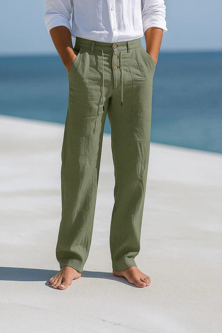 Mens fashion casual trousers ideal for warm weather and beach trips
