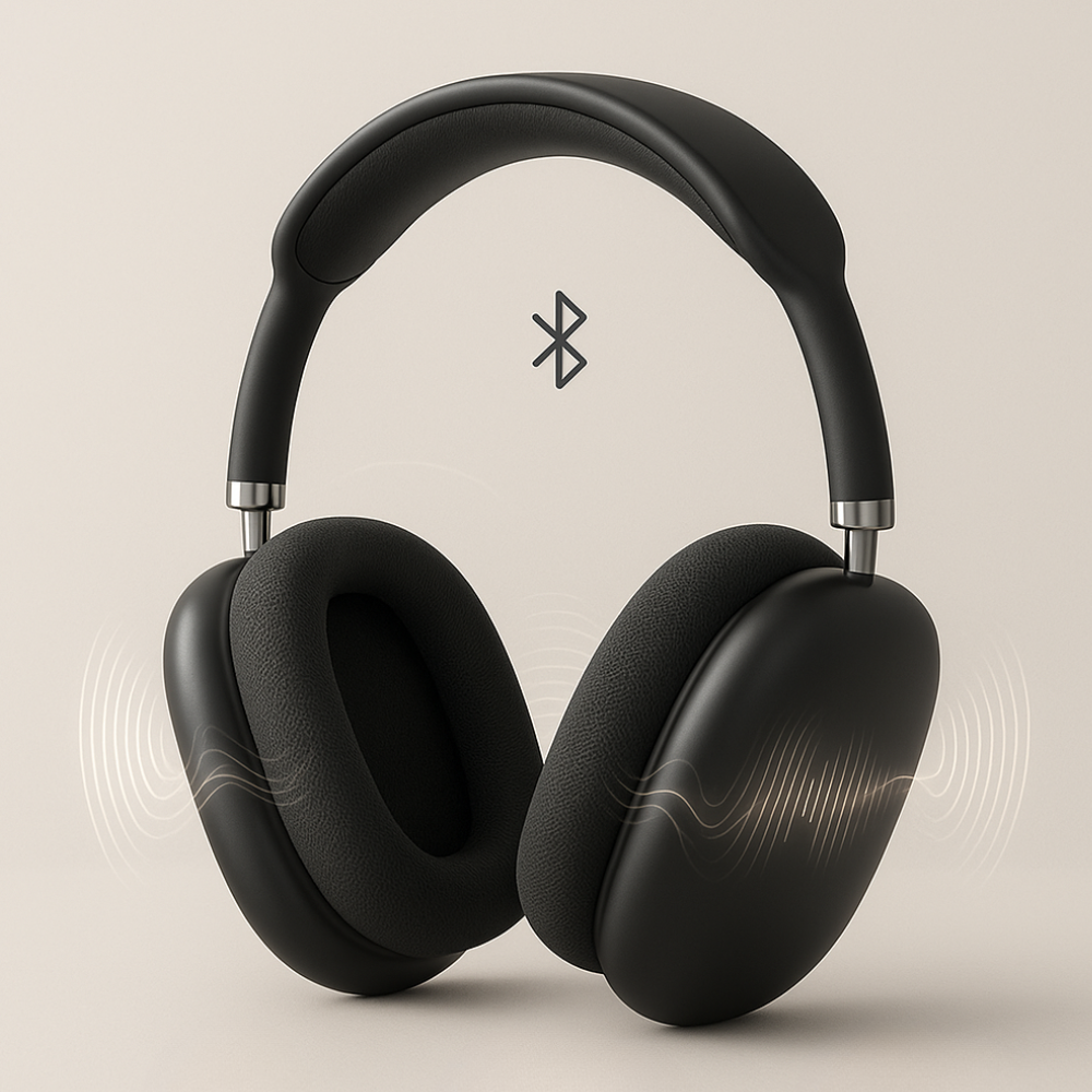 Foldable wireless headphones design for easy travel and portable storage