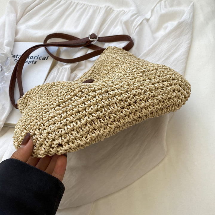 Brown boho chic handbag for women daily accessories