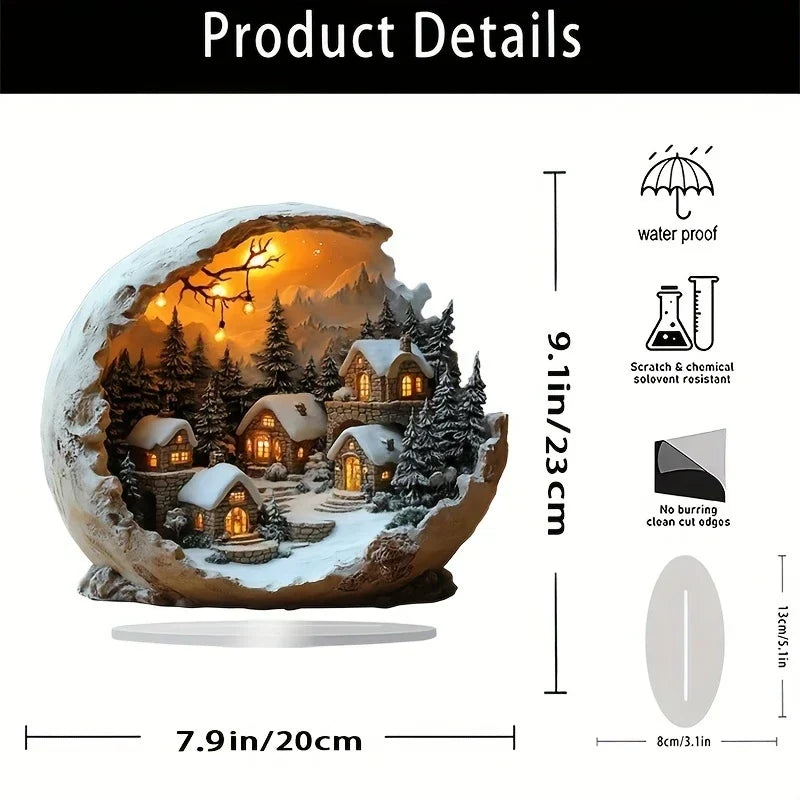 Detailed Christmas decoration sculpture serving as a charming holiday gift idea