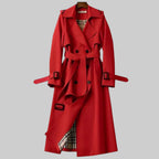 Genevieve | Women’s Double Breasted Belted Trench Coat