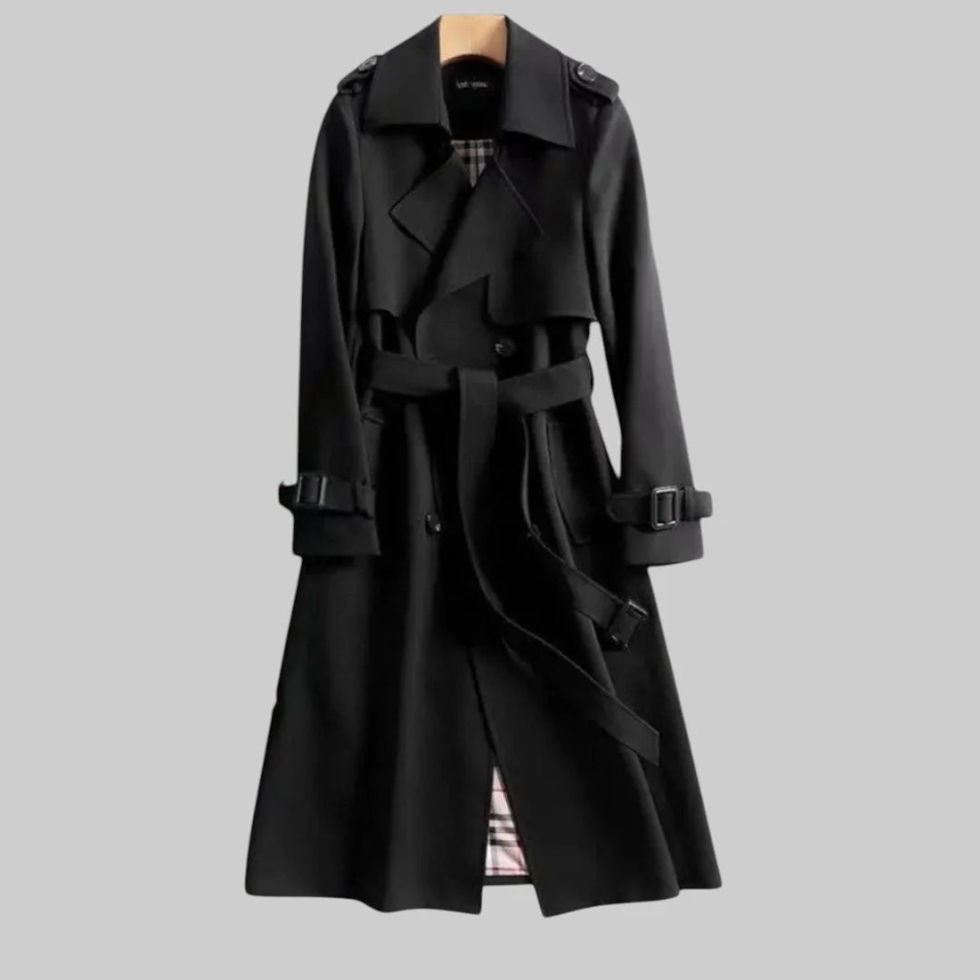 Genevieve | Women’s Double Breasted Belted Trench Coat