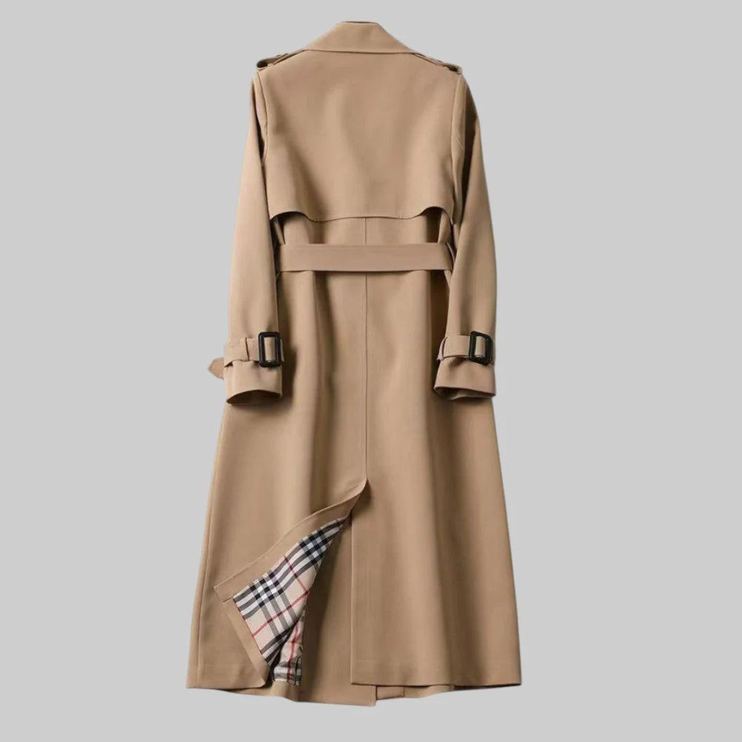 Genevieve | Women’s Double Breasted Belted Trench Coat